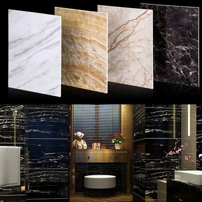 1220x2440 PVC Imitation Marble Sheet Waterproof Alternative Board Wall Sheet