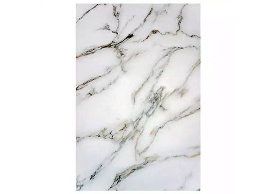 1220x2800x3mm PVC Marble Sheet Wall Decorative UV Board For Saudi Arabia