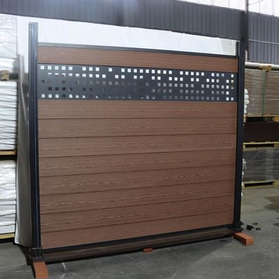 Wood Plastic Composite Wpc Fence Panels Waterproof Outdoor 180 * 25mm