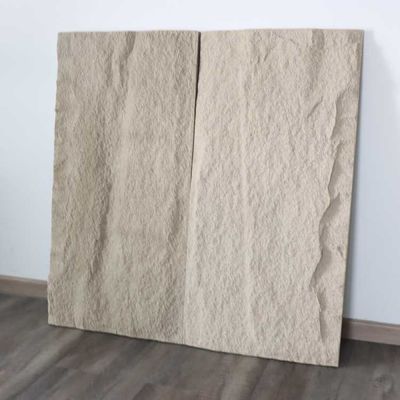 Home Decoration PU Cultural Stone Panel Dark Grey Simulation Polyurethane 120 * 60cm