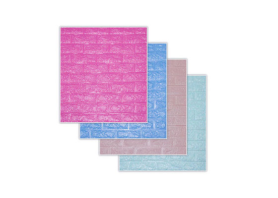 PE Foam Self Adhesive 3D Wallpaper 70x77 Interior Wall Decoration
