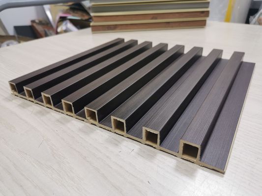 Wooden Grain PVC WPC Wall Panel Fluted Wall Panels WPC 3D Wall Panel