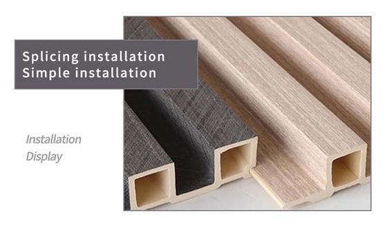 Wood Substitute WPC Louvered Fluted Wall Panels Elegant Versatile