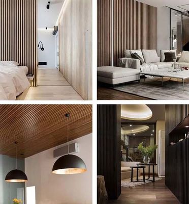 Wood Substitute WPC Louvered Fluted Wall Panels Elegant Versatile