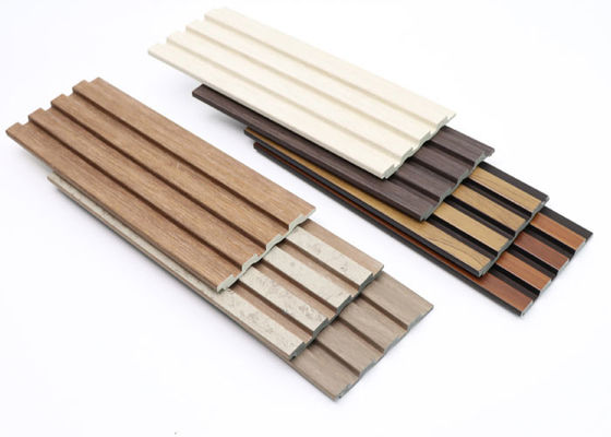Indoor Panels PS Wall Cladding Panel With Gold Silver Line For Background 120x12mm