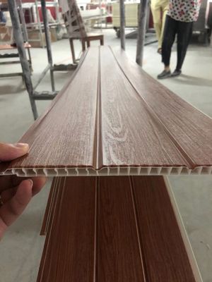 Decorative Laminate Wood PVC Ceiling Panels 25cm Plastic Wall Panel Interior
