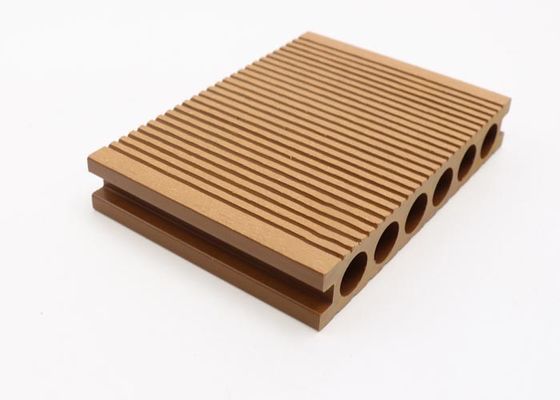 Interlock Decking 3D Embossing WPC Composite Decking Tiles Plastic Flooring