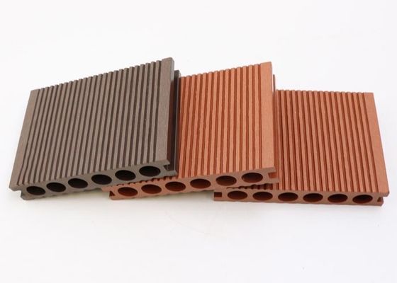 Interlock Decking 3D Embossing WPC Composite Decking Tiles Plastic Flooring