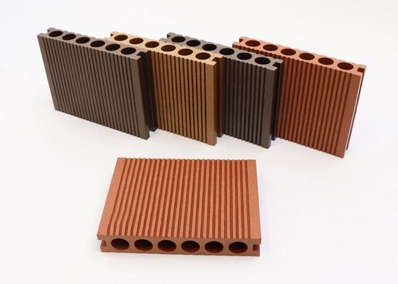 140x25mm Co Extrusion WPC Decking Recycled Wood Plastic Composite Flooring