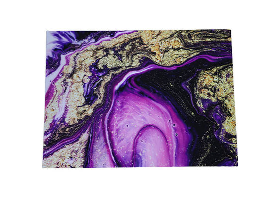 Luxury High Glossy 1220x2440mm 3mm PVC Marble Sheet Interior Wall Decoration