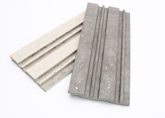 WaterProof Soundproof Fluted PS Wall Panels Easy Installation Wood Plastic Composite