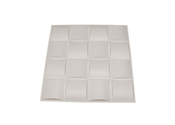 500x500mm Decorative 3D Wall Panels PVC Home Diamond Gold Wall Panel
