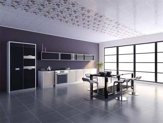 Thickness 4.5mm - 15mm Lamination Interior PVC Wall Panels Brick Design