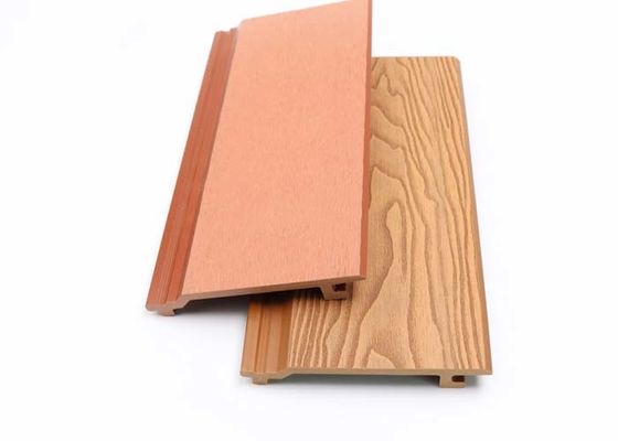 Wood Plastic Composite Exterior WPC Wall Panel 28mm Co Extrusion Outdoor Decoration