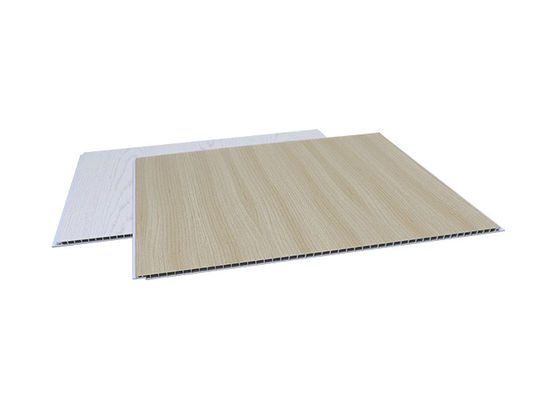 Indoor Wood PVC Ceiling Panel Plastic Composite PVC Coating Cladding Fluted Wall Board