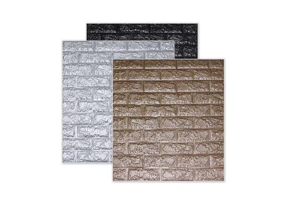 Self Adhesive PE Foam Wallpaper For Living Room Peel And Stick Wall Sticker