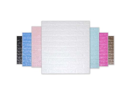Strong Stickiness 3D Vinyl Brick Foam Wallpaper For Wall Decoration