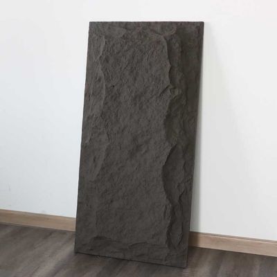 Faux Pu Stone Wall Panel Mushroom Fireproof 3mm 1220 * 2440mm