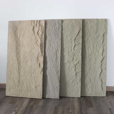 Home Decoration PU Cultural Stone Panel Dark Grey Simulation Polyurethane 5cm