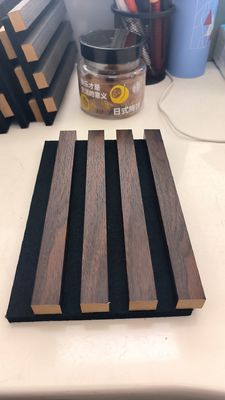 12mm Thickness Acoustic Board Panel Wood Slat Wall Panel For Home Decoration