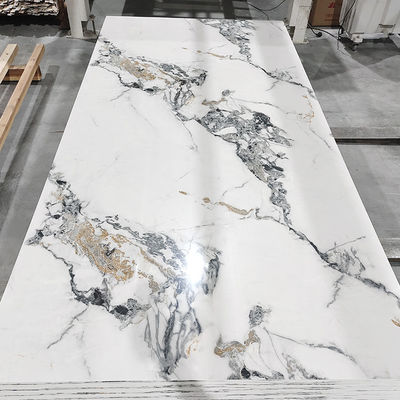 High Glossy Pvc Marble Board Uv Marble Sheet Laminated Board For Wall Decoration