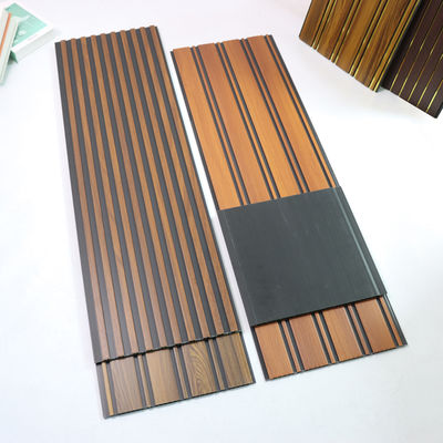 Wood Grain PVC Wall Panel Decorative Wall Board Eco Friendly Material For Bedroom Living Room TV Background Wall