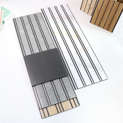 Wood Grain PVC Wall Panel Decorative Wall Board Eco Friendly Material For Bedroom Living Room TV Background Wall