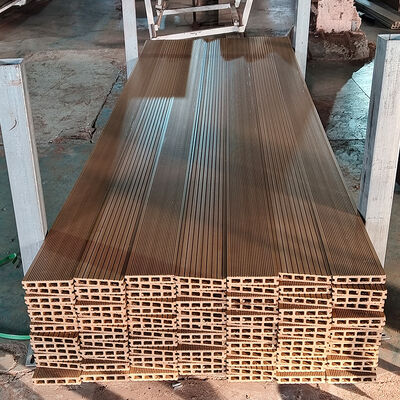 Long-Life Outdoor WPC Decking | Waterproof Composite Wood Plastic Floor with Hollow Core Design