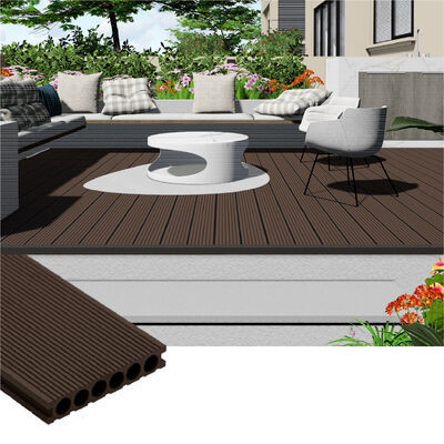 Custom Texture Outdoor WPC Decking | Waterproof Solid Composite Wood Plastic Flooring for Modern Spaces