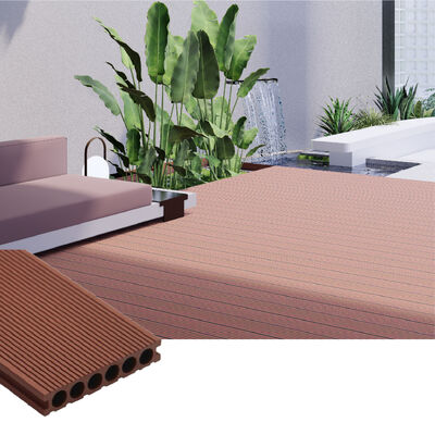 Custom Texture Outdoor WPC Decking | Waterproof Solid Composite Wood Plastic Flooring for Modern Spaces
