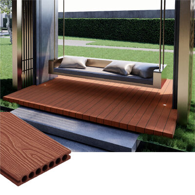 Premium Outdoor WPC Composite Decking | Solid Waterproof Wood Plastic Flooring with Modern Surface Finish