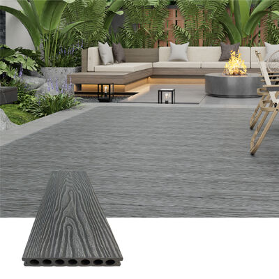 Durable Outdoor WPC Decking | Hollow Structure Waterproof Composite Flooring for Garden & Landscape Use