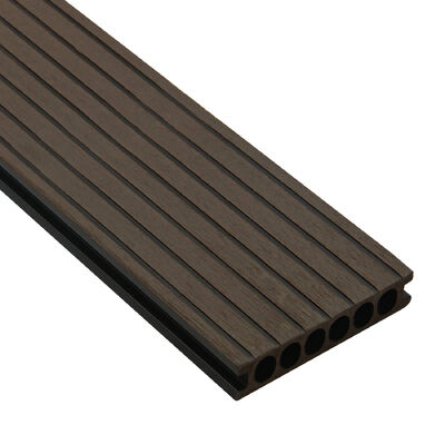 Outdoor Hollow WPC Composite Decking | Colorful Waterproof Co-Extrusion Wood Plastic Floor for Garden Projects