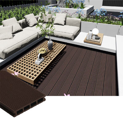 Outdoor WPC Decking Floor Waterproof Wood Plastic Composite for Poolside Terrace and Walkway Use