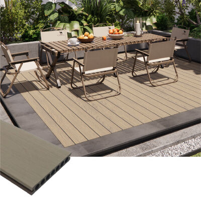 Outdoor Waterproof WPC Decking Boards for Poolside and Landscape Projects with Weather Resistance