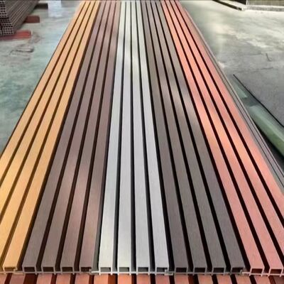 Tongue and Groove Low Maintenance Wpc Acoustic Wall Panels Exterior Building Decoration