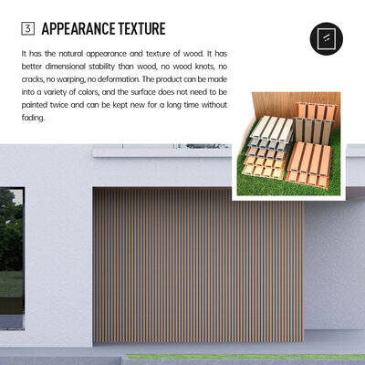 Durable Fireproof outdoor WPC Composite Toungue And Groove Wall Panels PVC Wall Cladding