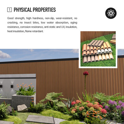 Durable Fireproof outdoor WPC Composite Toungue And Groove Wall Panels PVC Wall Cladding