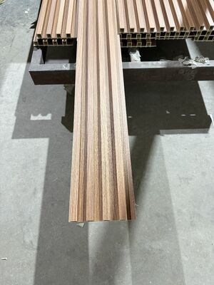 Customized Eco Friendly Indoor Irregular Grille Wpc Wall Panel 160x24 Cladding