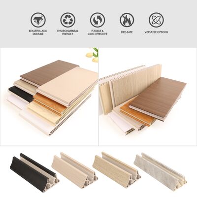 PVC Partition Wall Panel Easy Install Interior Divider Decorative Board For Room Separation