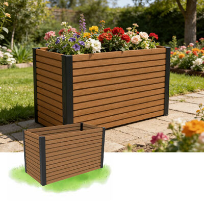Outdoor Raised Garden Bed Planter Box With Waterproof Fire Retardant Eco Friendly Material For Backyard Planting