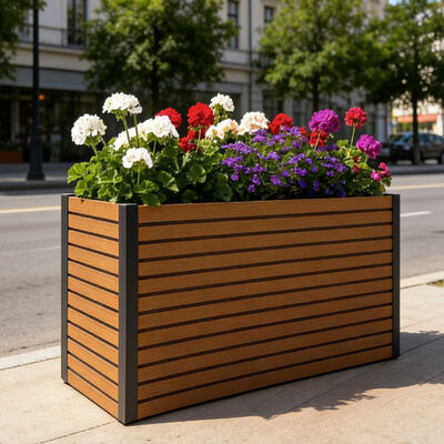 Outdoor Raised Garden Bed Planter Box With Waterproof Fire Retardant Eco Friendly Material For Backyard Planting