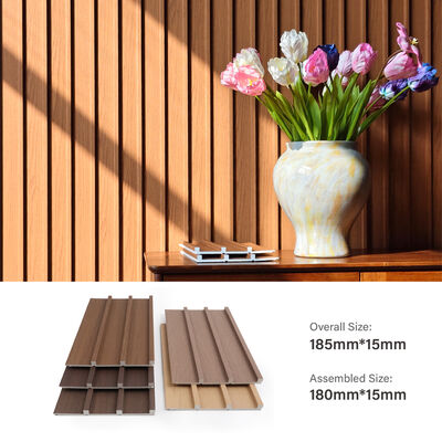 Waterproof WPC Wall Panel with Wood Grain for Quick Installation in Home and Office