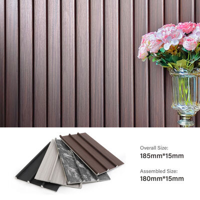 Waterproof Indoor WPC Wall Panel Easy Install Fluted Wall Cladding for Interior Decoration