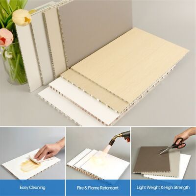 Lightweight Aluminum Honeycomb Panel / Honeycomb Aluminium Sheet 1220 × 2440mm
