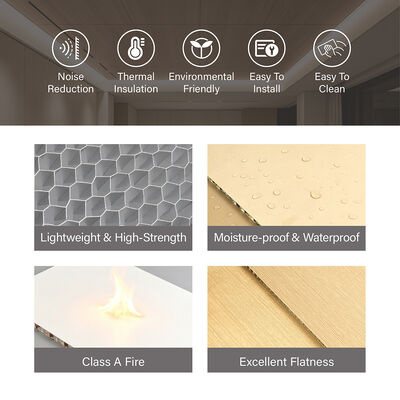 Thermal Insulating Lightweight 7mm Aluminium Honeycomb Panel For Buildings