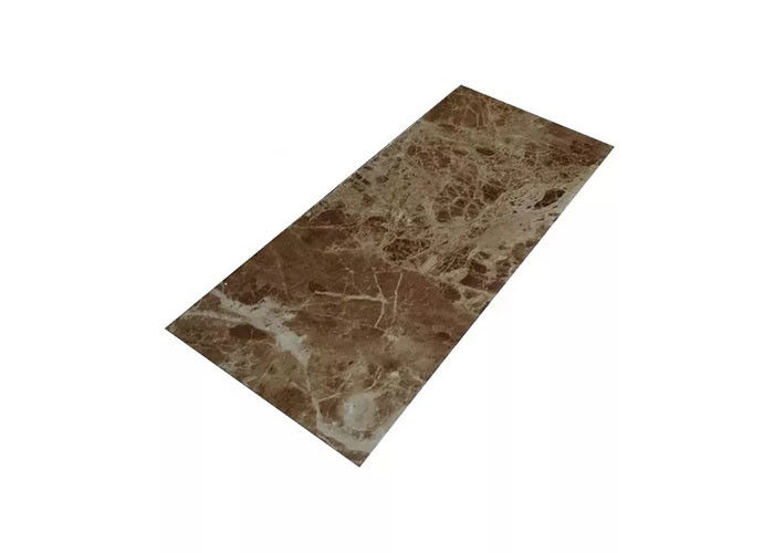 1220x2800mm PVC Marble Sheet Interior Decorative High Glossy For Bathroom