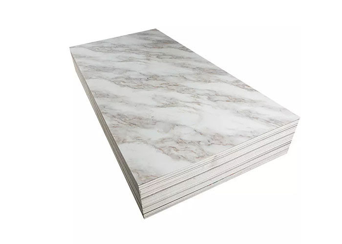 Luxury High Glossy 1220x2440mm 3mm PVC Marble Sheet Interior Wall Decoration