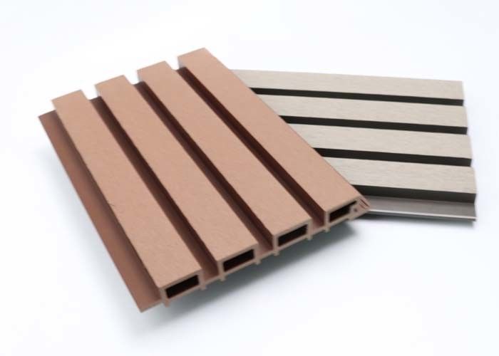 Wooden Texture Wpc Wall Panel Cladding Luxury Eco Friendly Outdoor For Yard Decoration