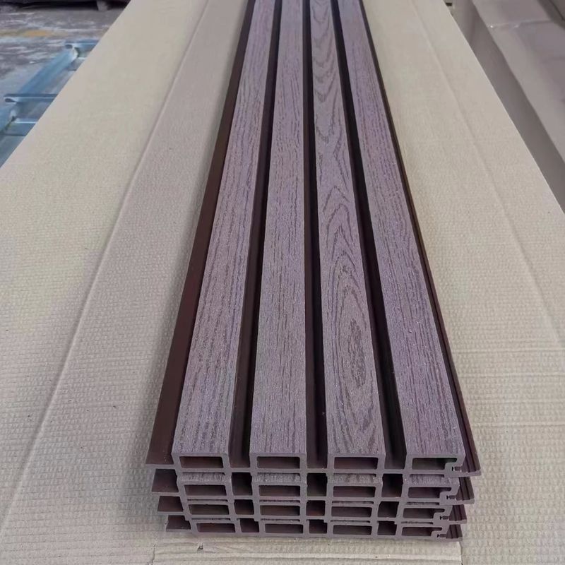Anti Slip Moisture Proof Wood Texture WPC Wall Panel for Outdoor Decoration